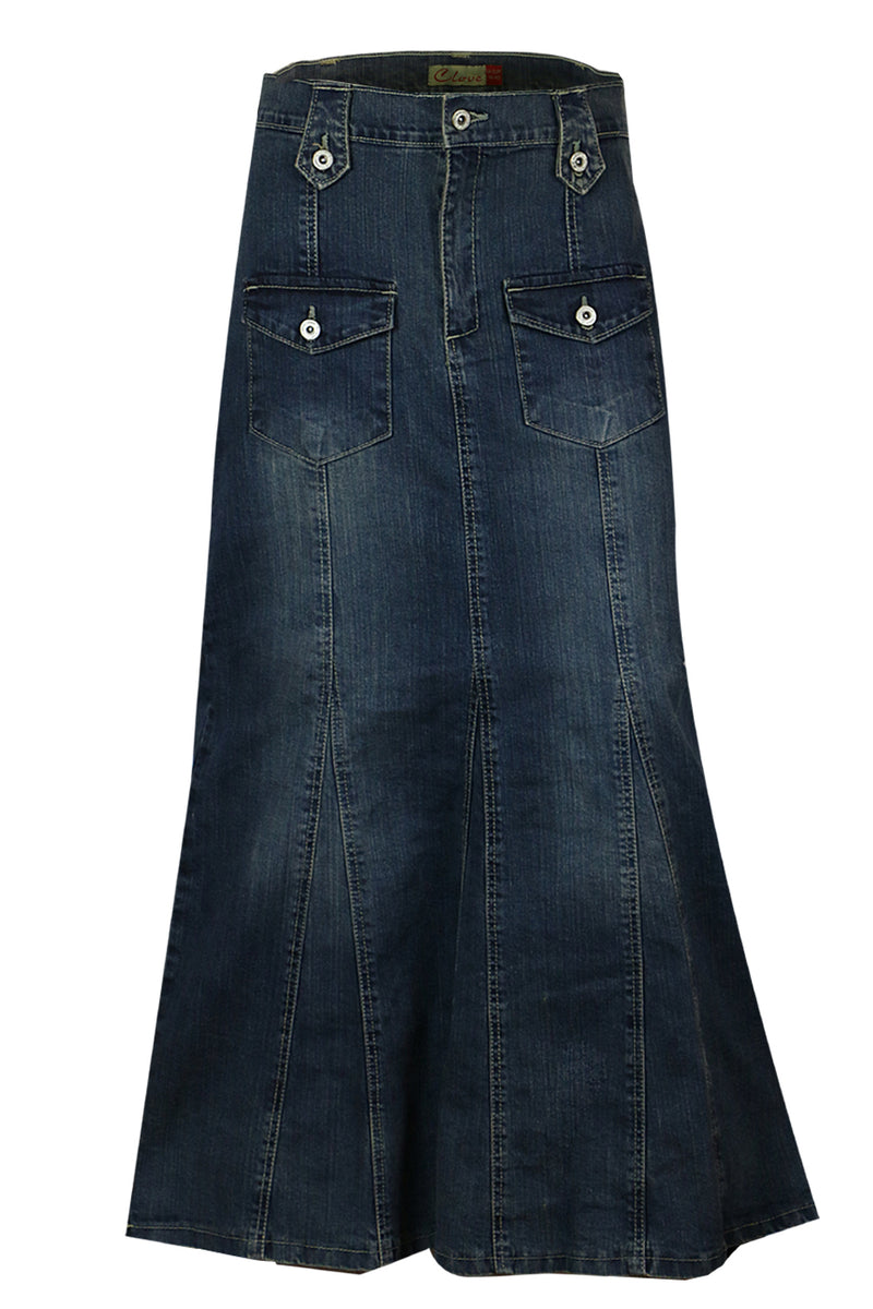 Long jean shop skirts online shopping