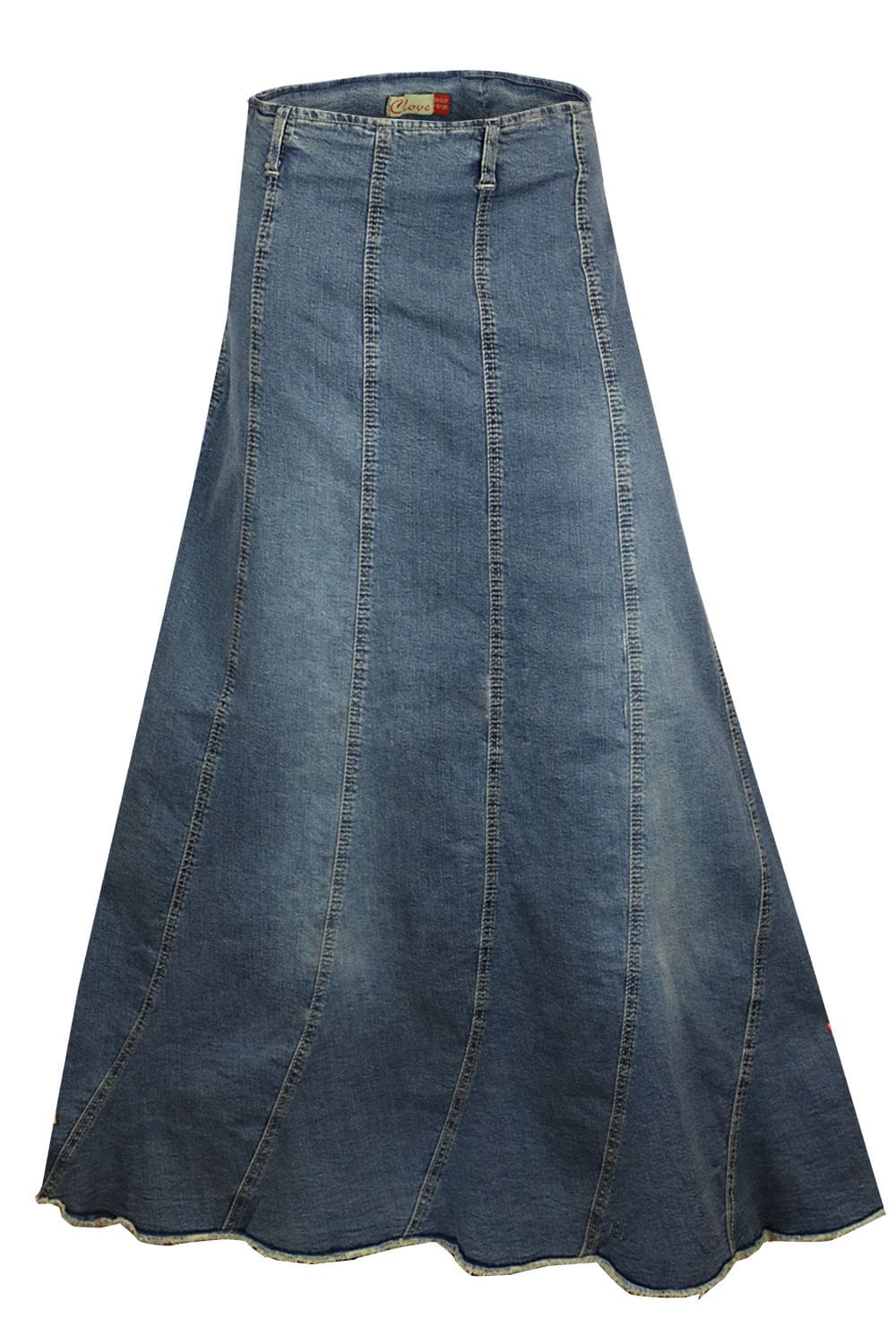 A-Line Maxi Skirt for Plus Size Women - Denim Skirt | Clove Jeans