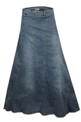 A-Line Maxi Skirt for Plus Size Women - Denim Skirt | Clove Jeans