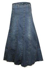 A-Line Maxi Skirt for Plus Size Women - Denim Skirt | Clove Jeans