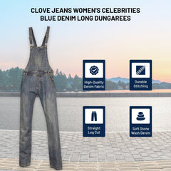 Blue Denim Dungarees | Women’s Plus Size 8–24 | Clove Jeans