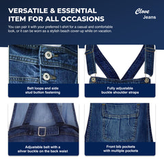 Kids Short Denim Dungarees & Overalls 7-13 Years | Clove Jeans