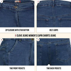 Plus Size Capri City Shorts for Women - Sizes 10-18 | Clove Jeans