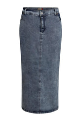 Plus Size Long Denim Maxi Pencil Skirt for Women | Clove Jeans