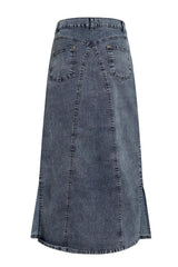 Plus Size Long Denim Maxi Pencil Skirt for Women | Clove Jeans