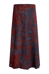 Tie Dye Maxi & Denim A-Line Skirt for Plus Size | Clove Jeans