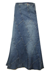 Women’s Long Denim Maxi Skirt Plus Sizes 14-24 | Clove Jeans
