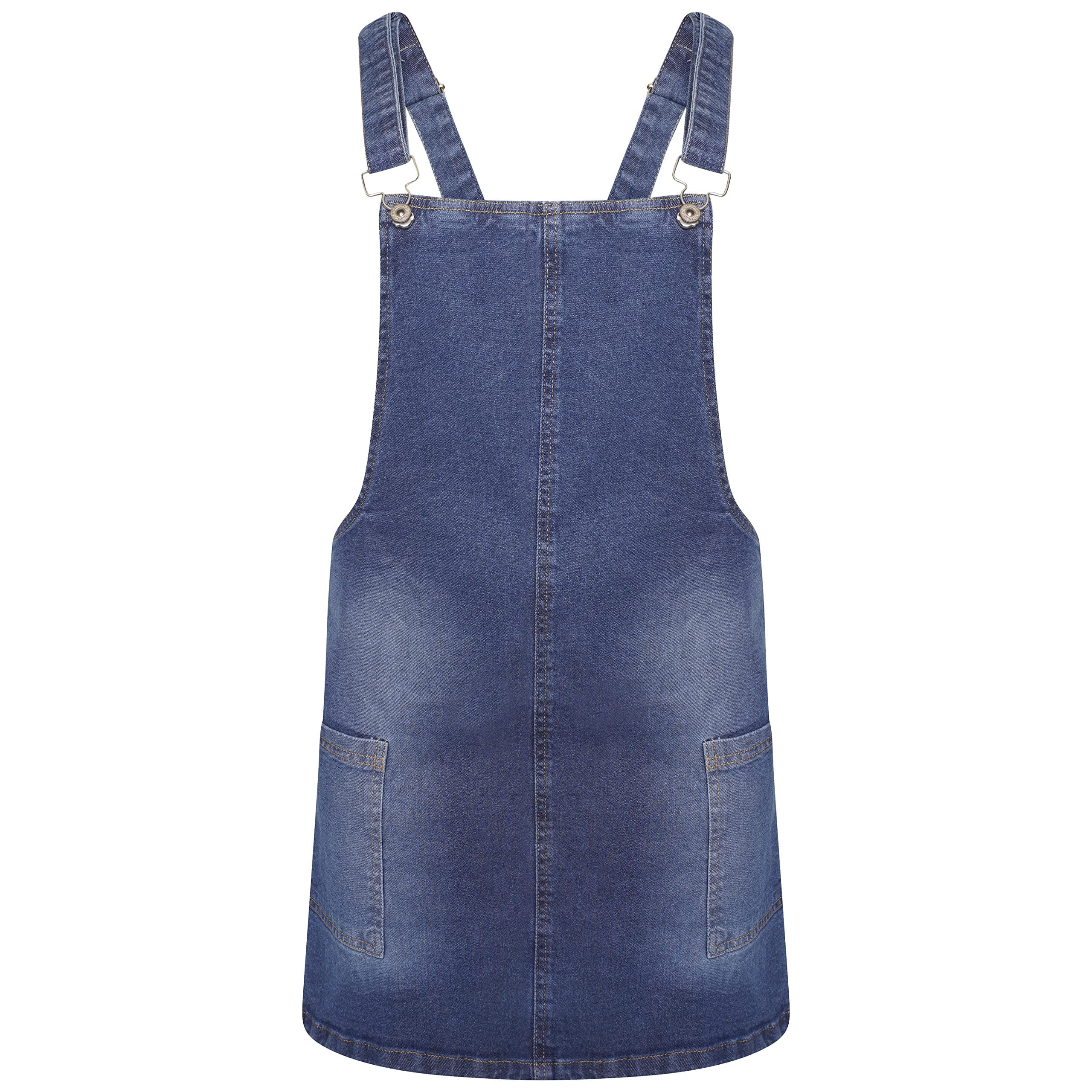 Women’s Plus Size Denim Dungarees Dress 10-20 | Clove Jeans