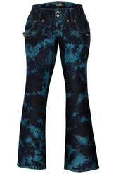 Womens Tie Dye Bootcut Jeans - Low Rise & Plus Size | Clove Jeans