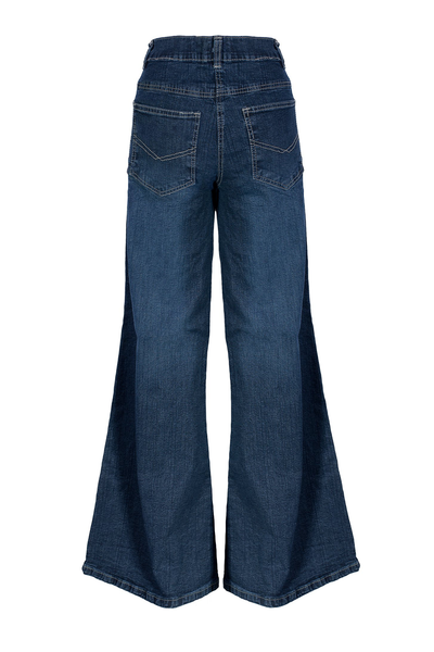 Plus Size Dark Blue Denim Jeans