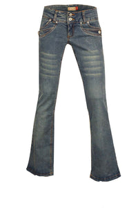 Clove Low Rise Boot Cut Stretch Denim Jeans
