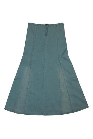 Plus Sizes Ice Blue Denim Skirt