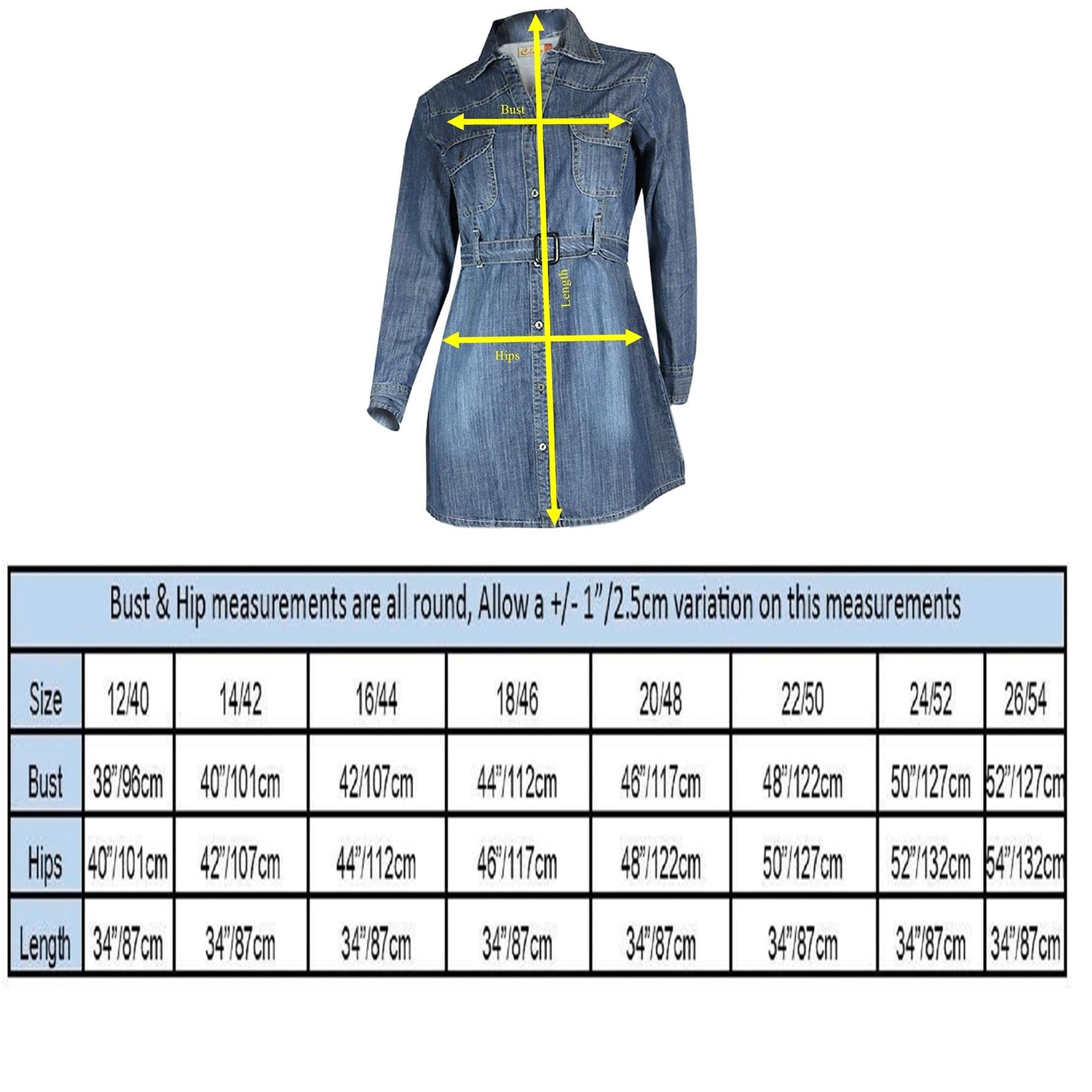 Women’s Denim Dress UK Long Sleeve Safari Shirt UK | Clove Jeans
