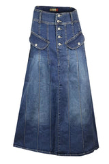 Long Denim & Maxi Jean Skirts for Women 12-24 | Clove Jeans