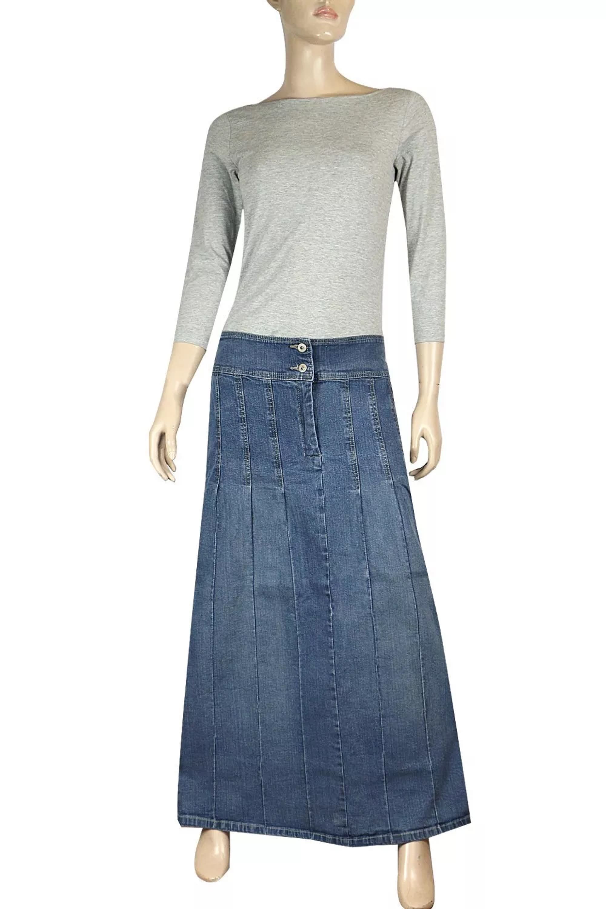 A-Line & Denim Maxi Skirts, Plus Size UK 14–24 | Clove Jeans