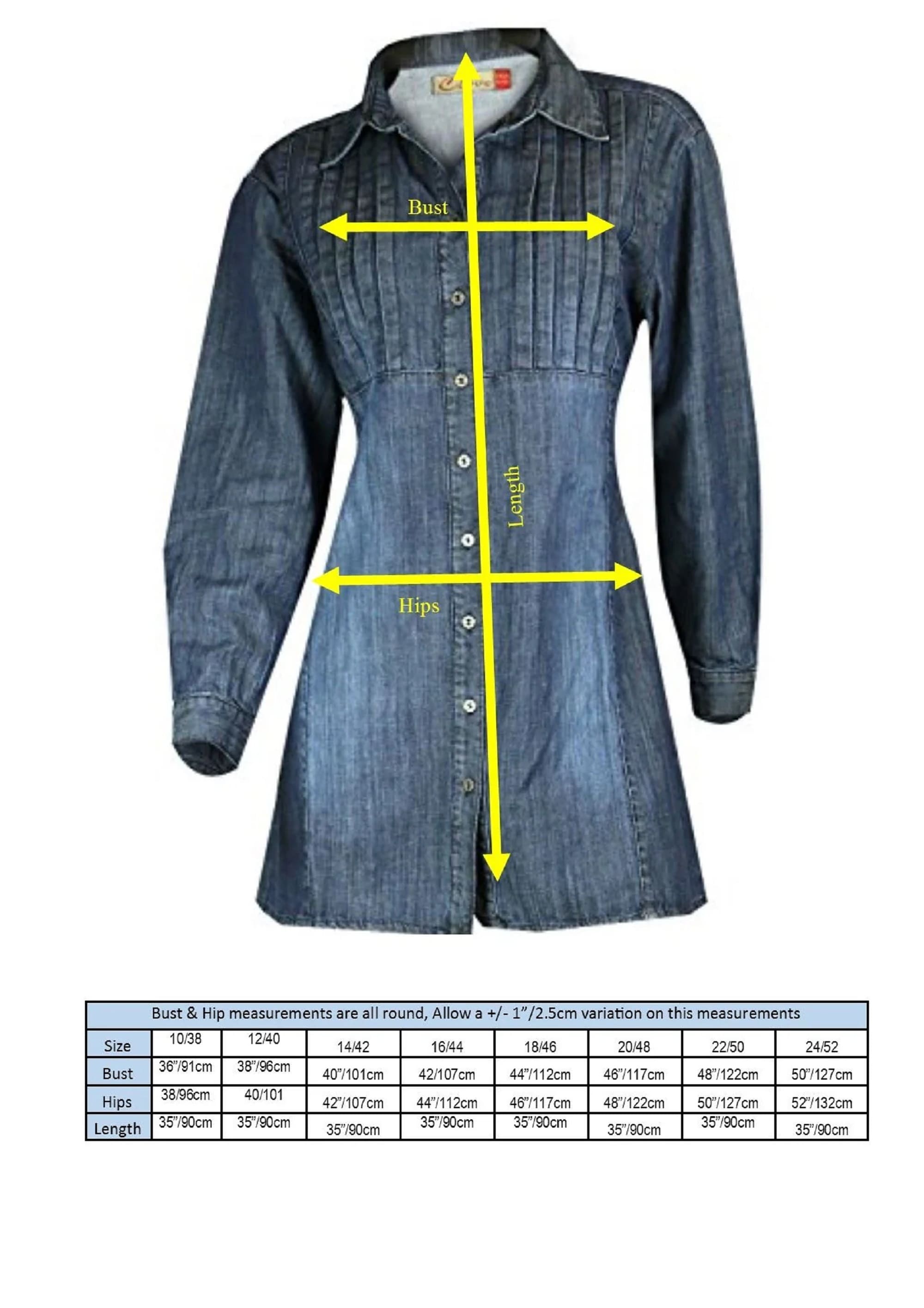 Blue Cotton Denim A-Line Skater Dress for Women | Clove Jeans