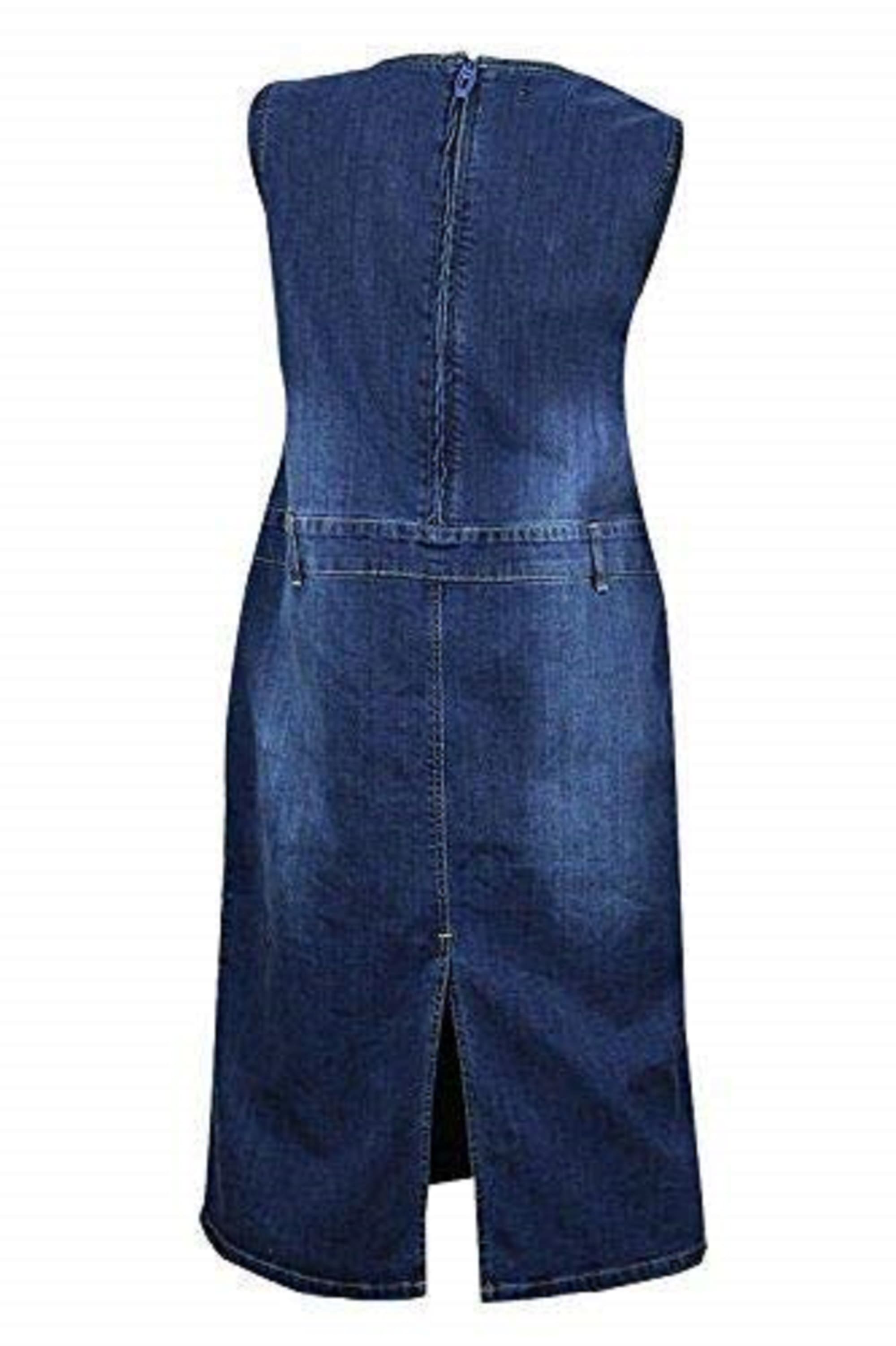 Blue Denim A-Line Midi Dress Plus Size 10-24 | Clove Jeans