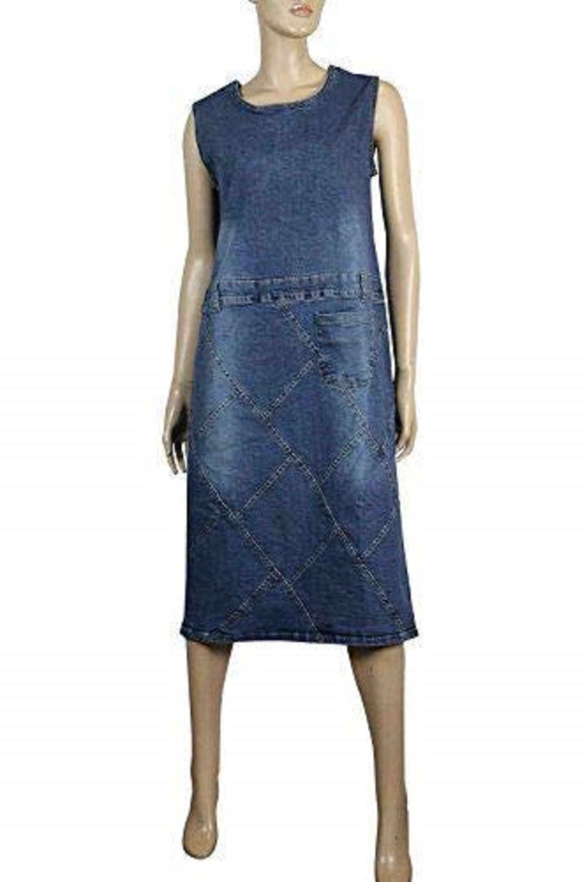 Blue Denim A-Line Midi Dress Plus Size 10-24 | Clove Jeans