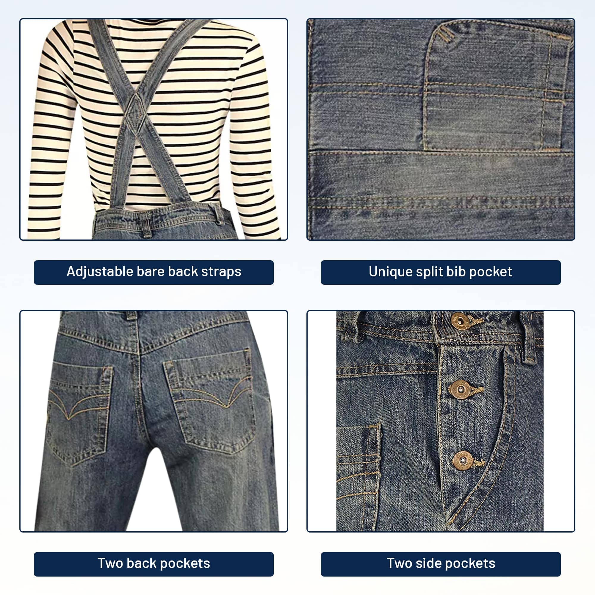 Blue Denim Dungarees | Women’s Plus Size 8–24 | Clove Jeans