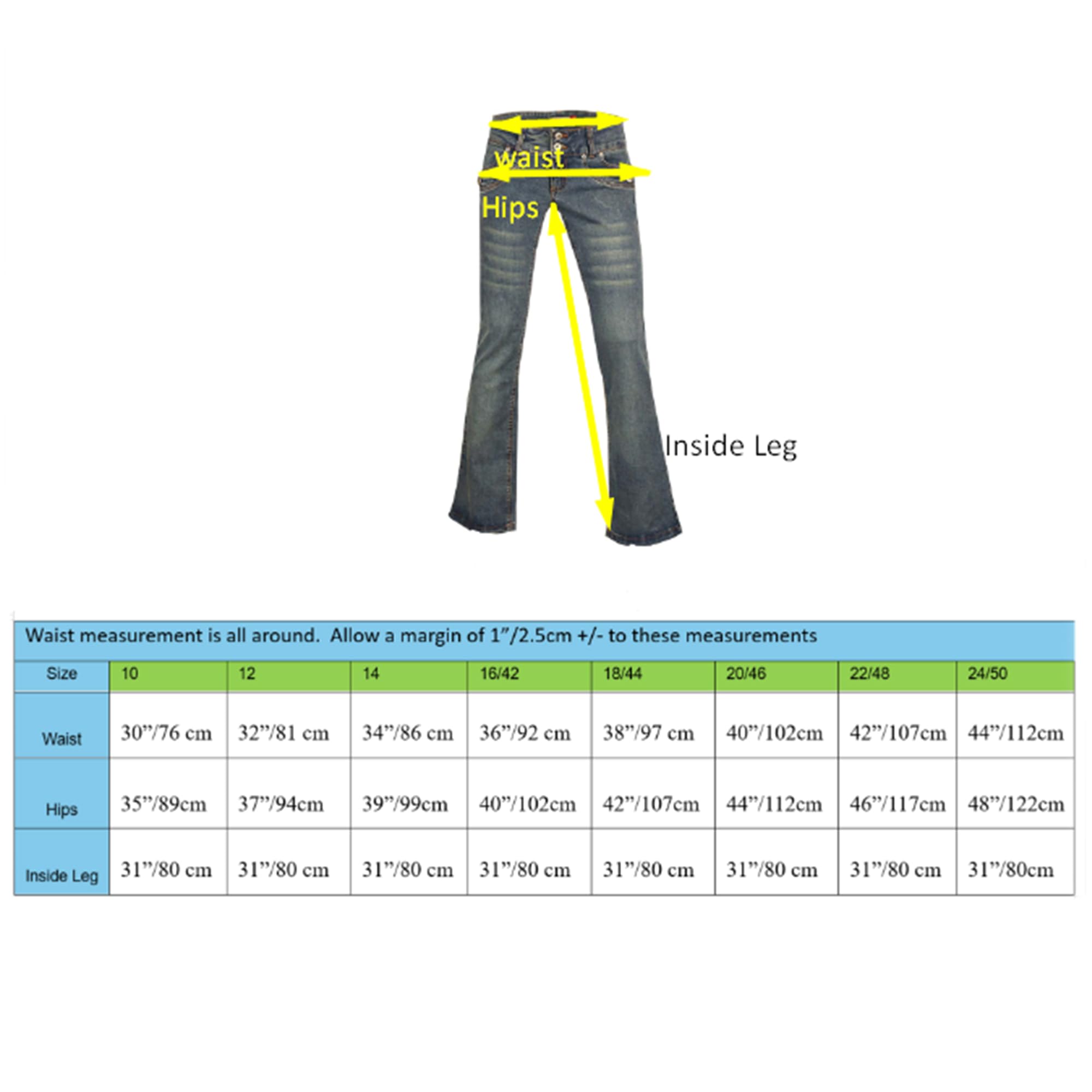 Bootcut Jeans for Women, Blue Denim, Plus 12–24 | Clove Jeans