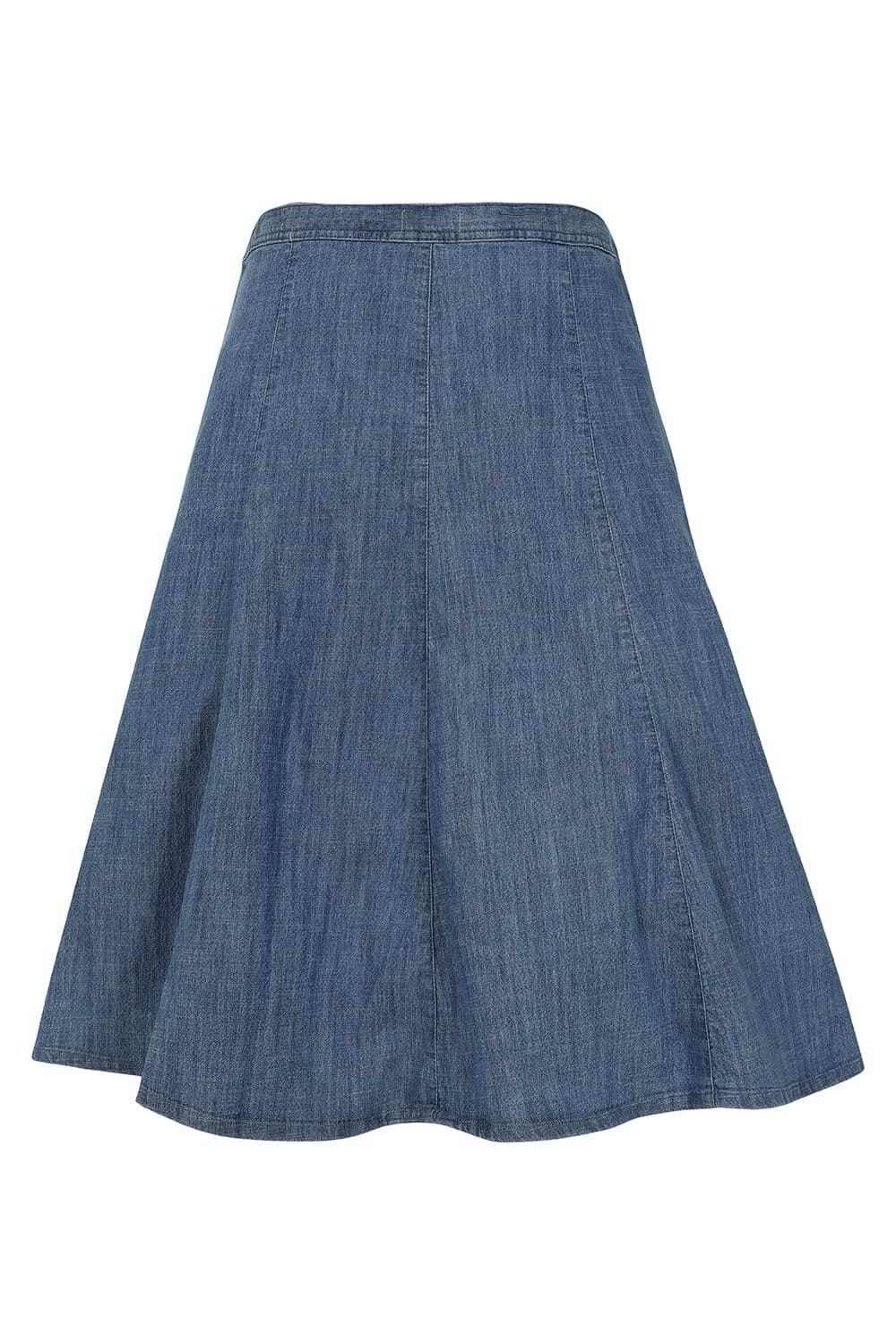 Flawless A-Line Denim Skirt Below Knee 10-28 | Clove Jeans