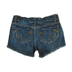 Frayed Hem Hot Blue - Denim Shorts for Women | Clove Jeans 