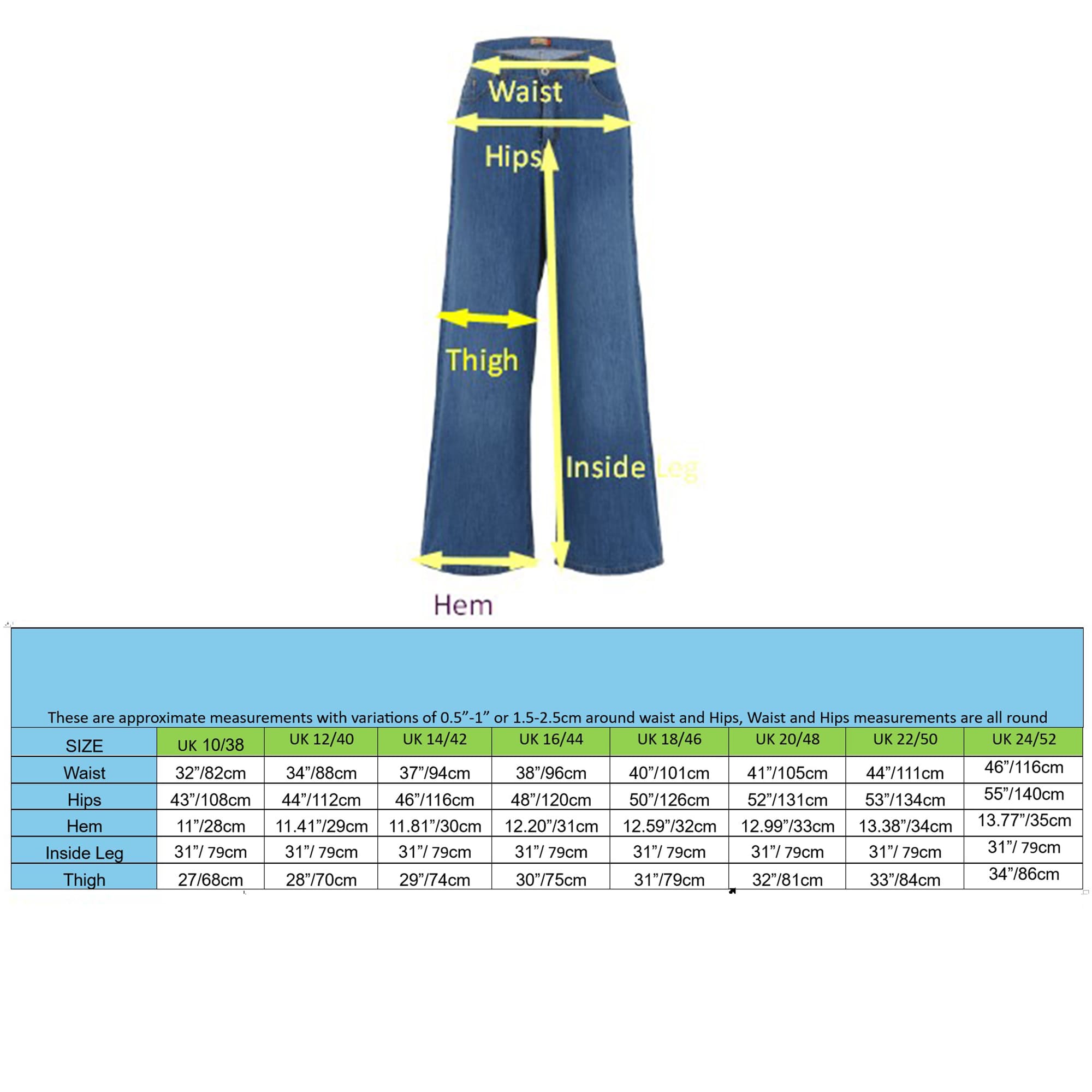 High Waist Wide Leg Women’s Jeans, Light Blue | Clove Jeans