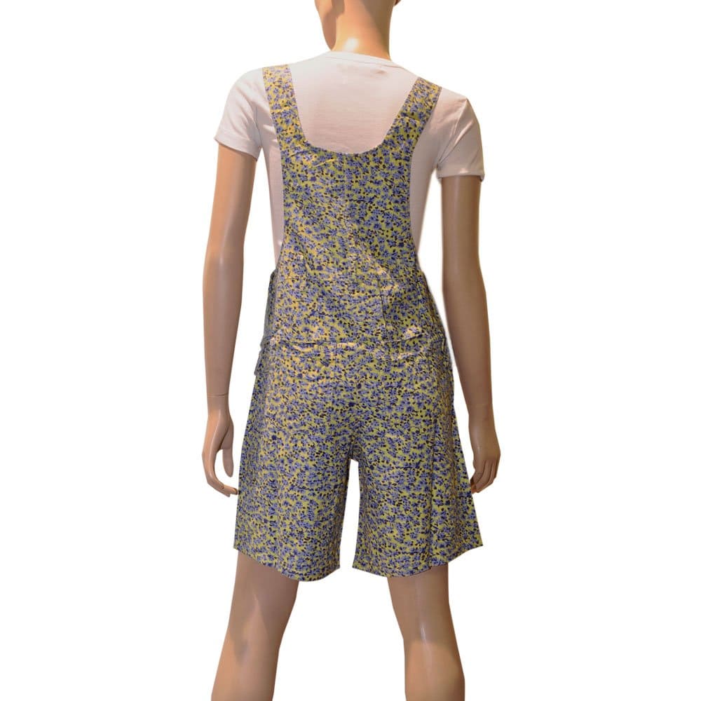 Ladies Floral Cotton Short Dungarees Women UK 10-18 | Clove Jeans