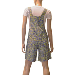 Ladies Floral Cotton Short Dungarees Women UK 10-18 | Clove Jeans