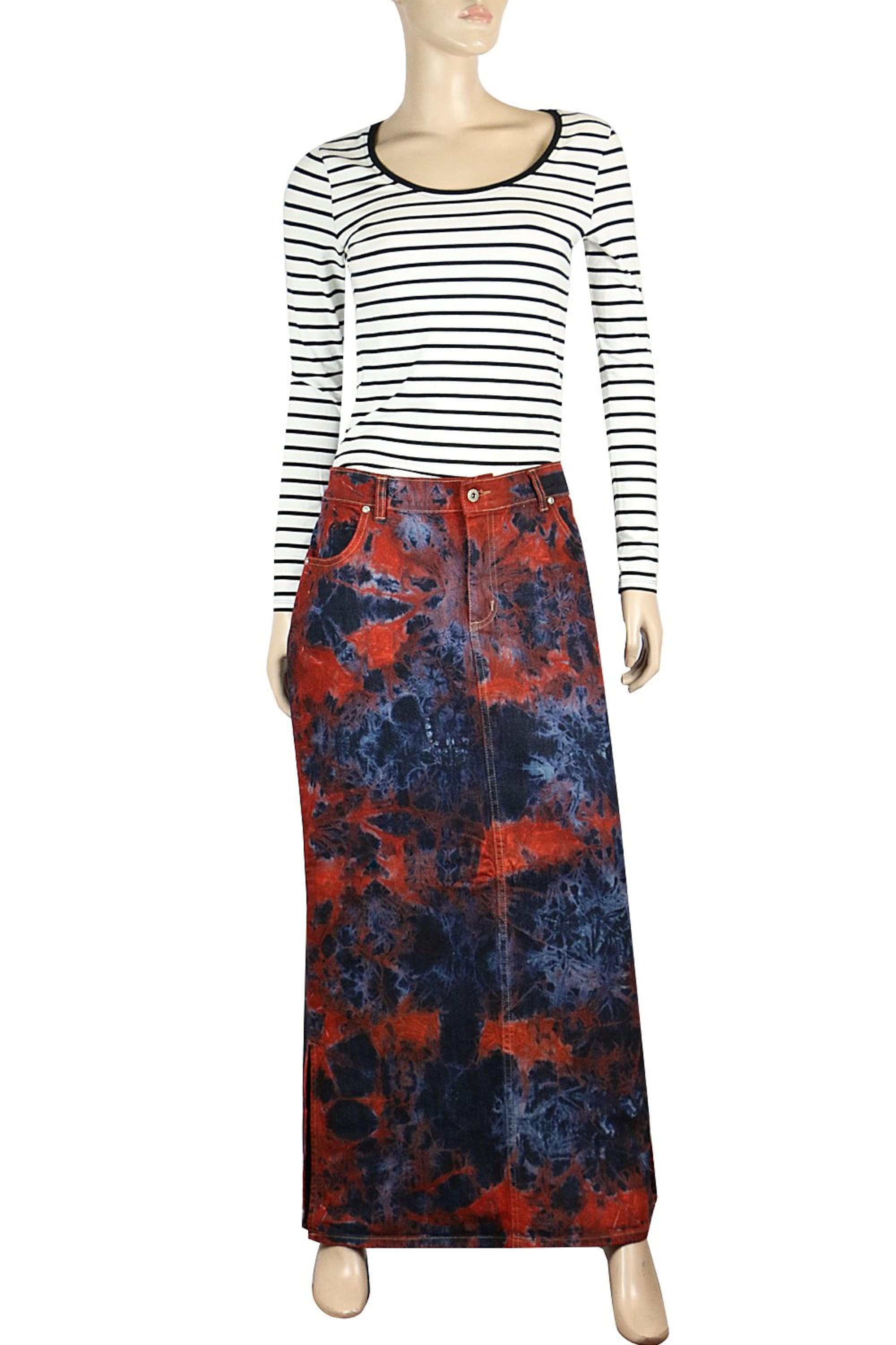 Long Denim Maxi Skirt - Plus Size Pencil Skirt | Clove Jeans