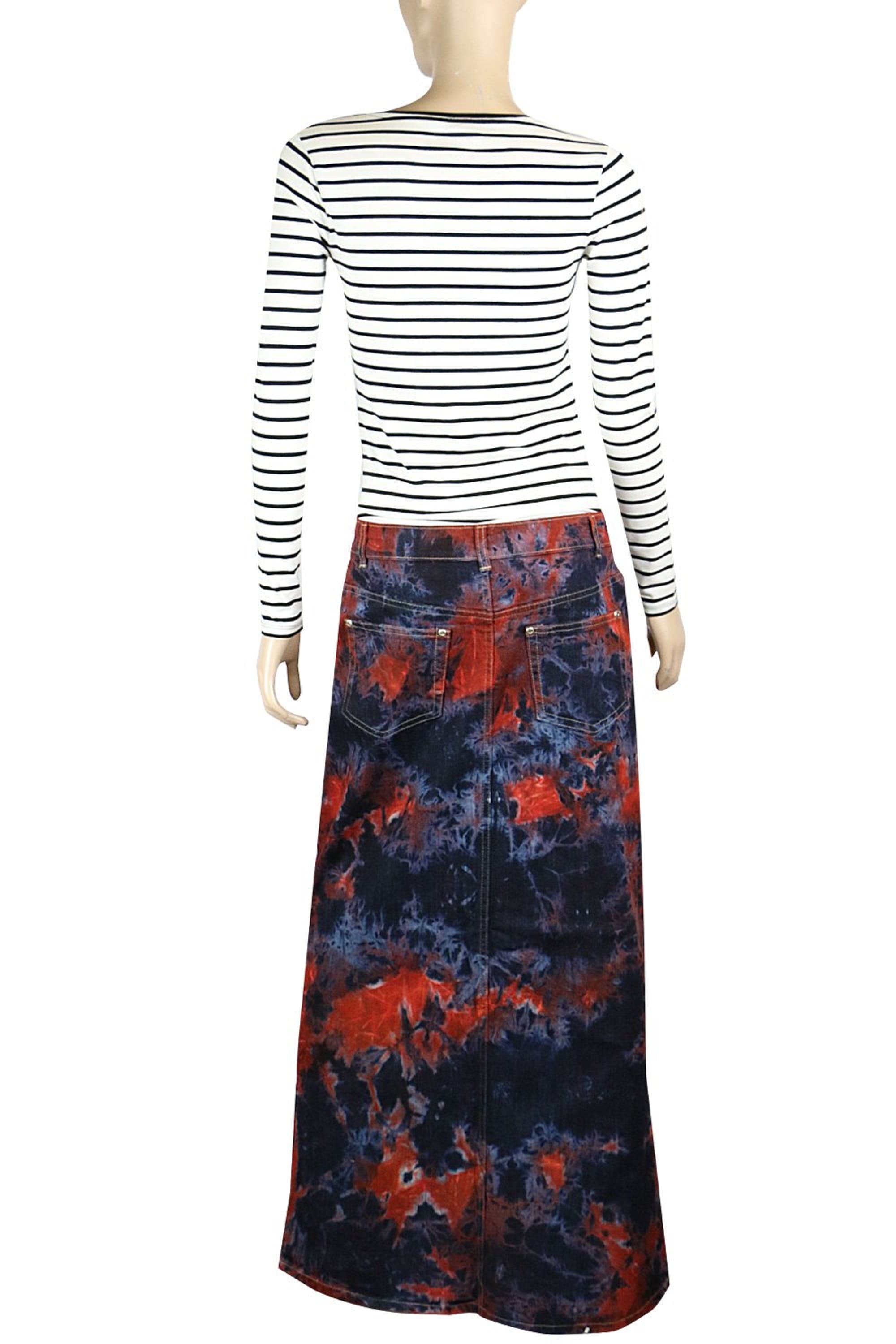 Long Denim Maxi Skirt - Plus Size Pencil Skirt | Clove Jeans