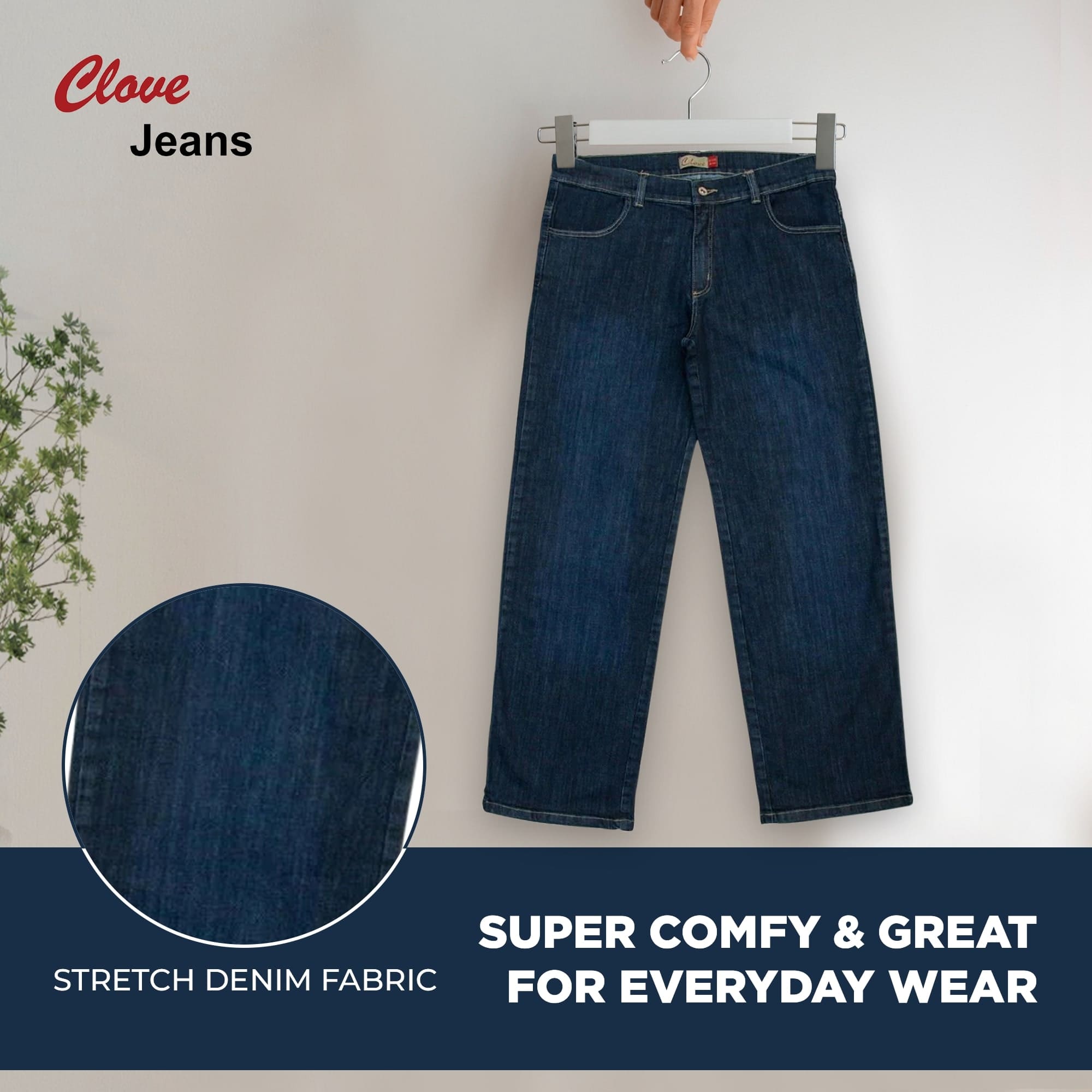 Mid Rise Wide Straight Leg Jeans - Plus Size Women | Clove Jeans