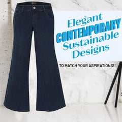 Plus Size Bell Bottom Jeans - Flared Light Blue | Clove Jeans