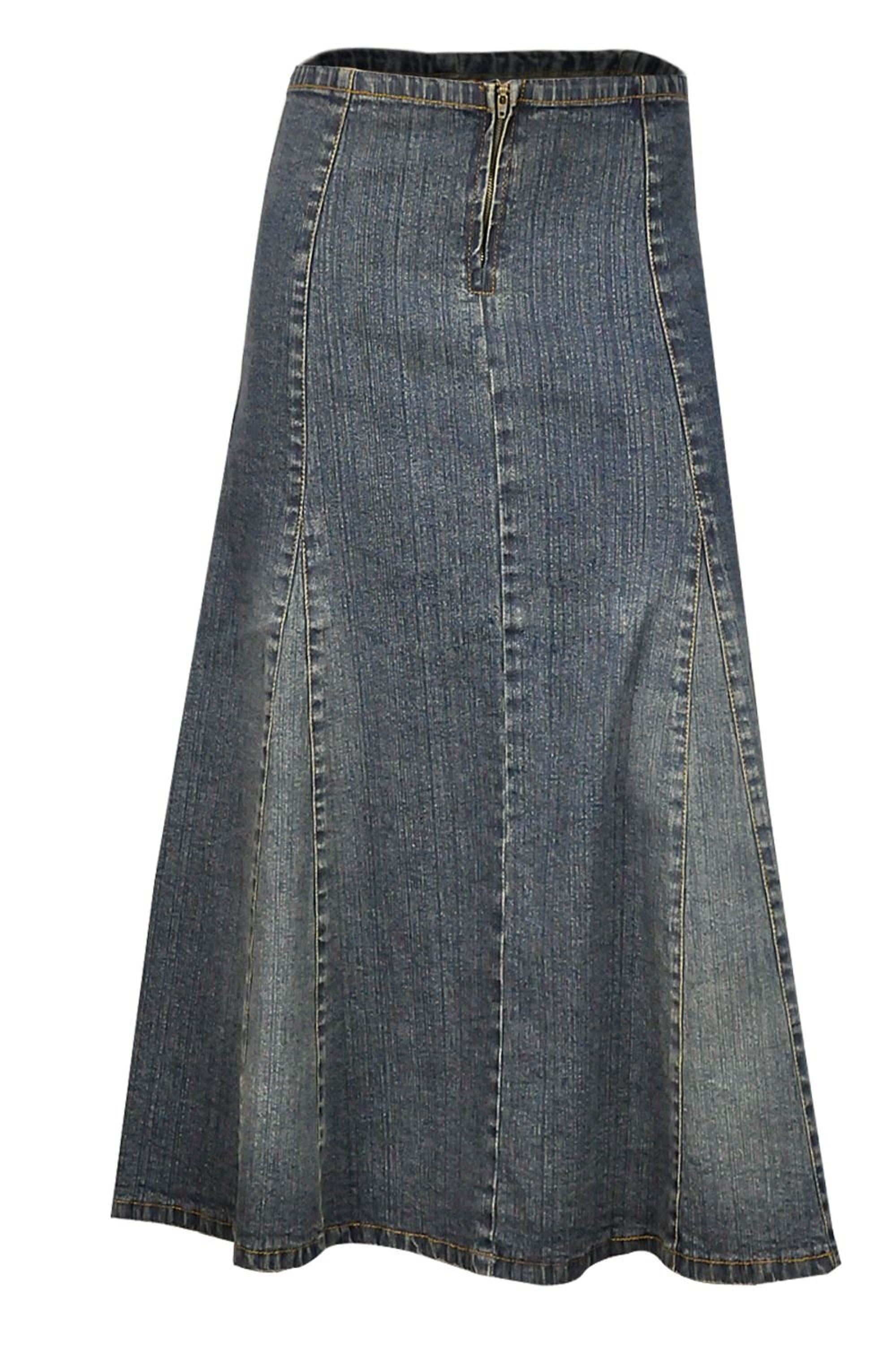 Shop A-Line Denim Midi Skirt UK | Knee Length 12-24 | Clove Jeans
