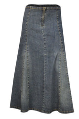Shop A-Line Denim Midi Skirt UK | Knee Length 12-24 | Clove Jeans