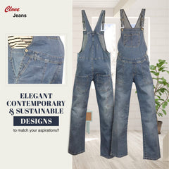 Stretch Denim Maternity Dungarees UK - Plus Size | Clove Jeans