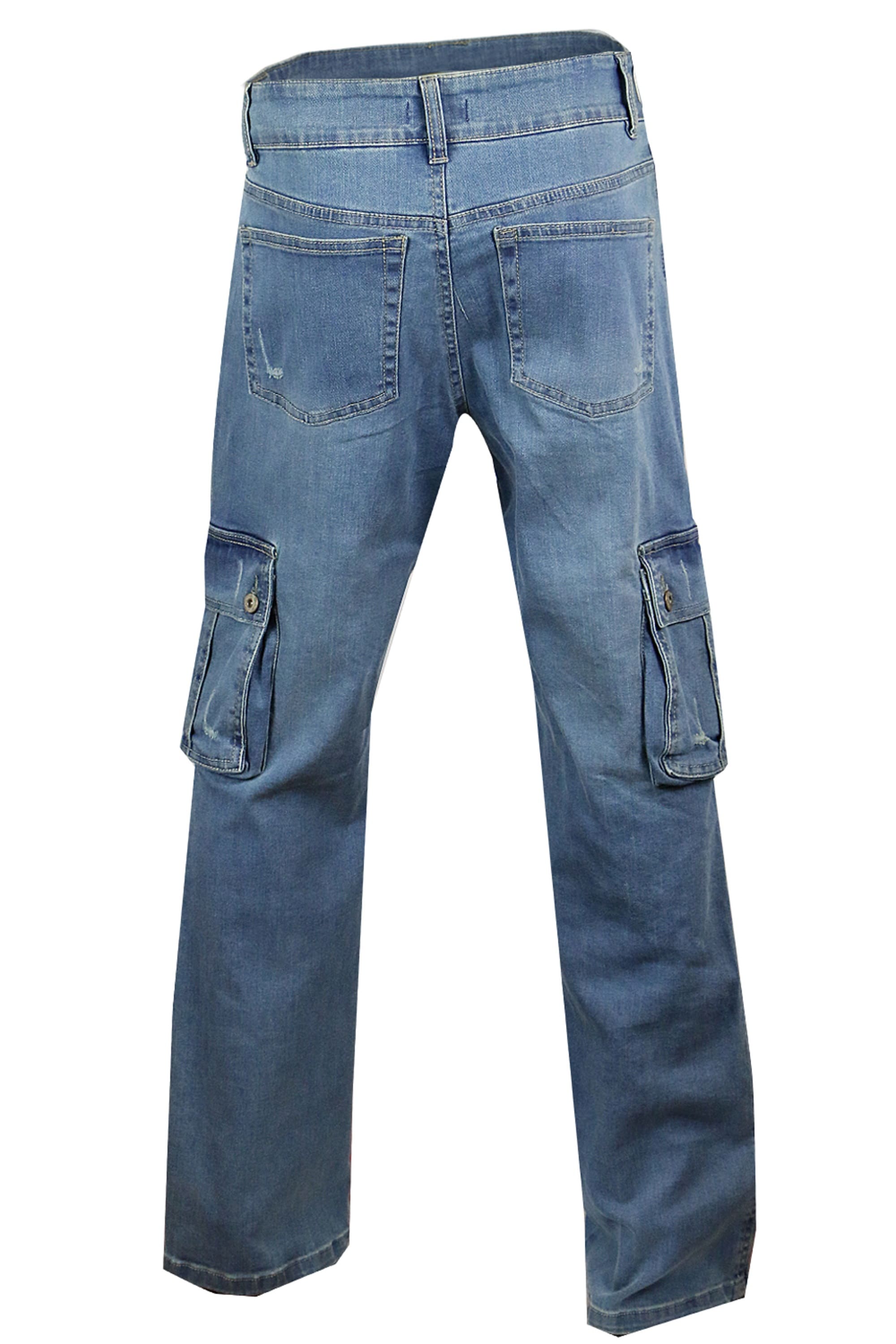 Stretch Denim Wide Leg Cargo Jeans for Women | Clove Jeans