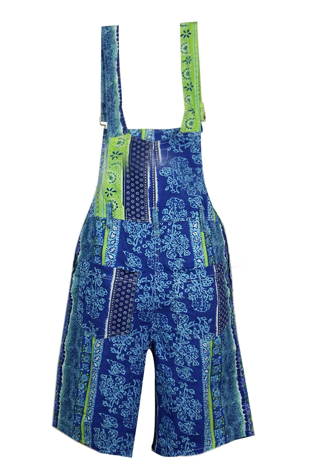 Women's 100% Cotton Dungarees | Leafy Print 10-18 | Clove Jeans