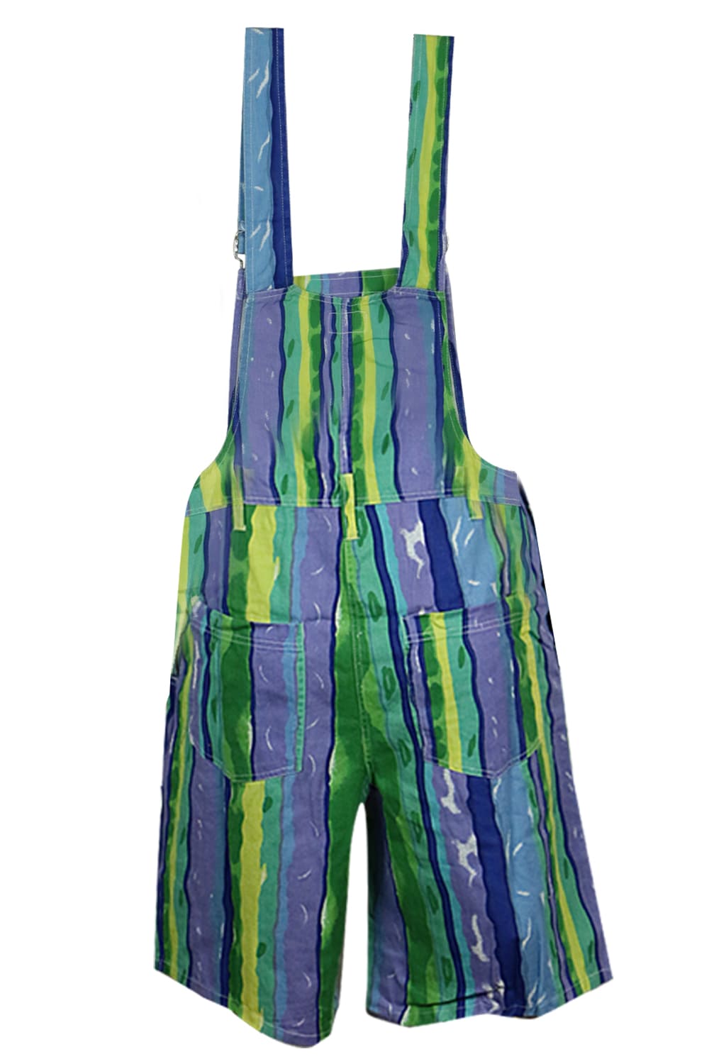 Women’s 100% Cotton Short Dungarees, Striped 10-18 | Clove Jeans