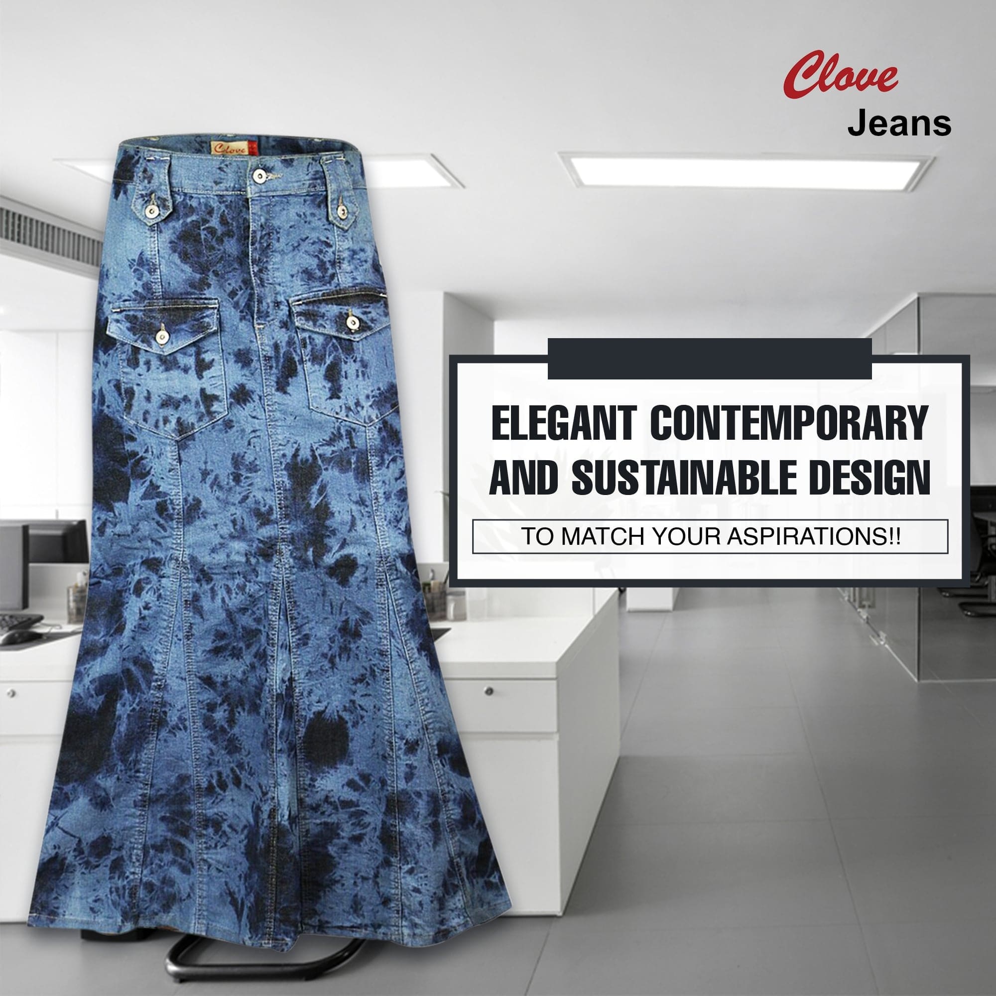 Women’s A-Line Denim Maxi & Pencil Skirt 10–24 | Clove Jeans