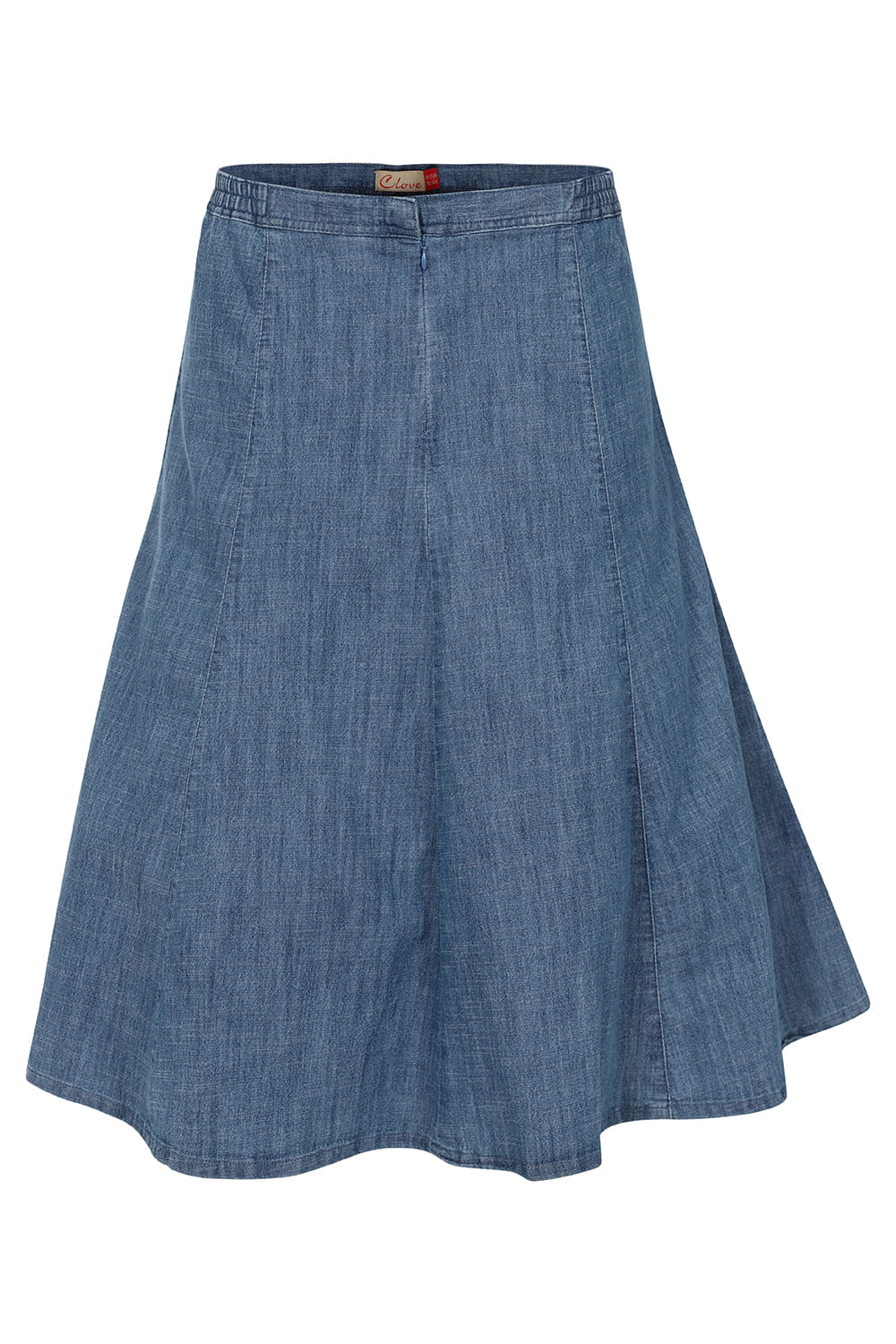 Women's A-Line Denim Skirt Below Knee 10-24 | Clove Jeans