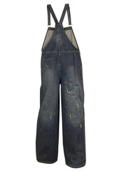 Women’s Baggy Wide-Leg Blue Denim Dungarees 8–22 | Clove Jeans