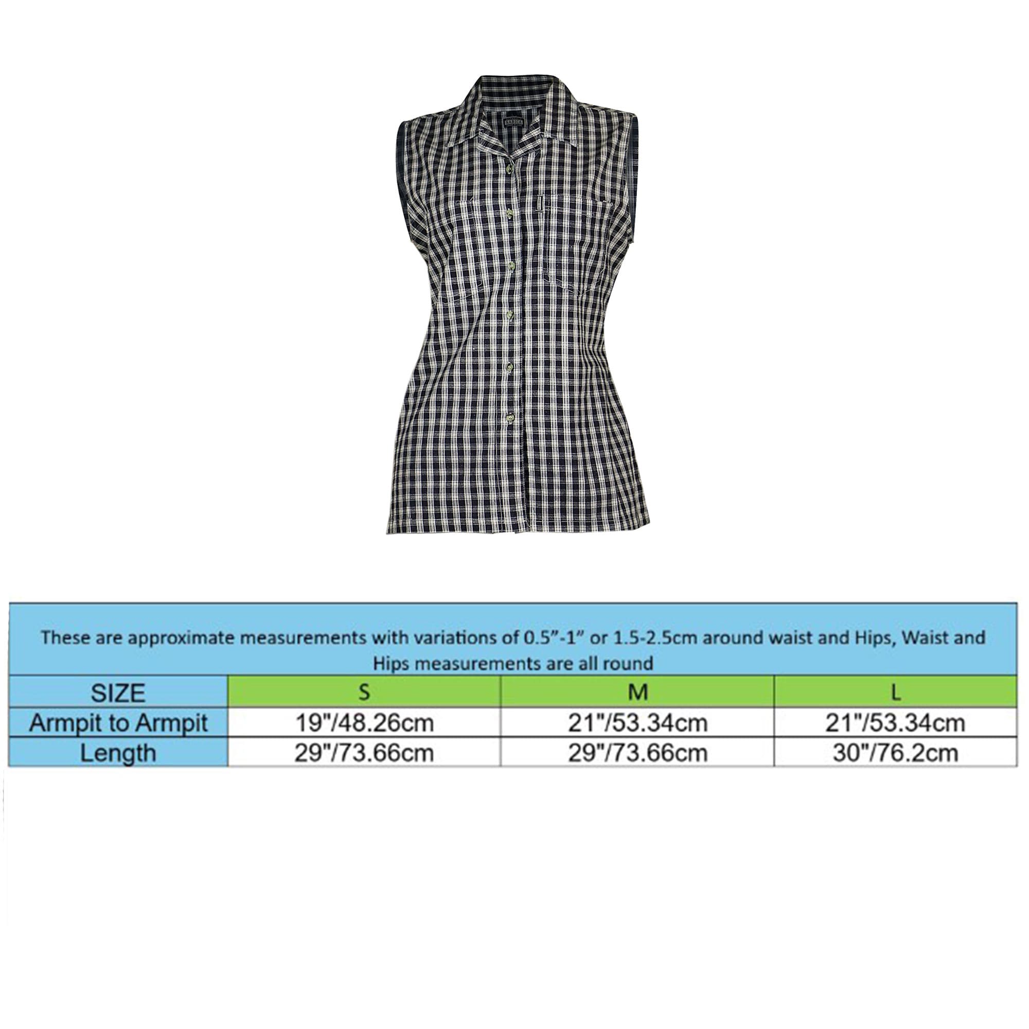 Women's Blue & White Cotton Check Striped Shirt | Clove Jeans