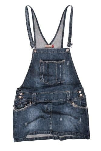 Women’s Blue Denim - Short Dungarees Skirt 8-22 | Clove Jeans