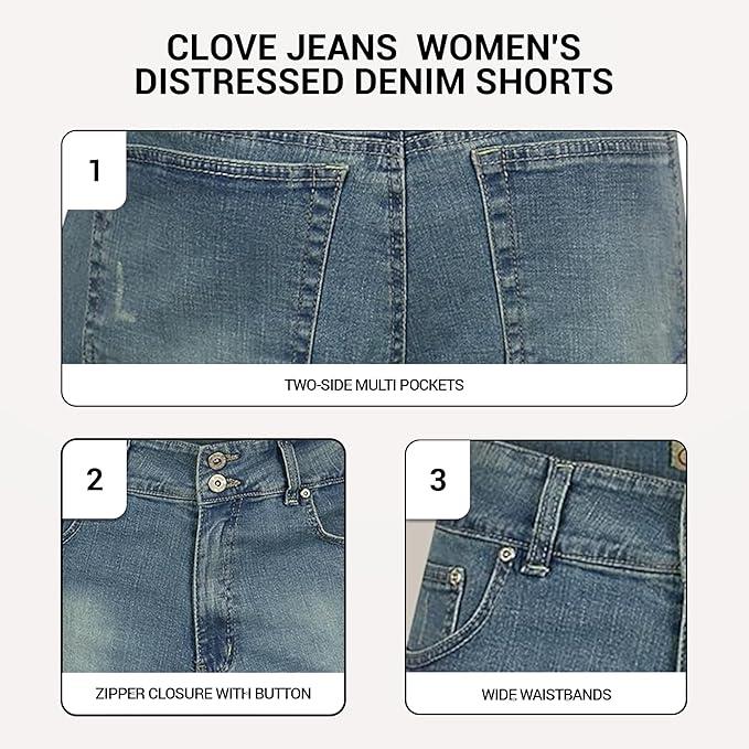 Women's Capri Shorts, Denim Shorts & Cargo Shorts | Clove Jeans