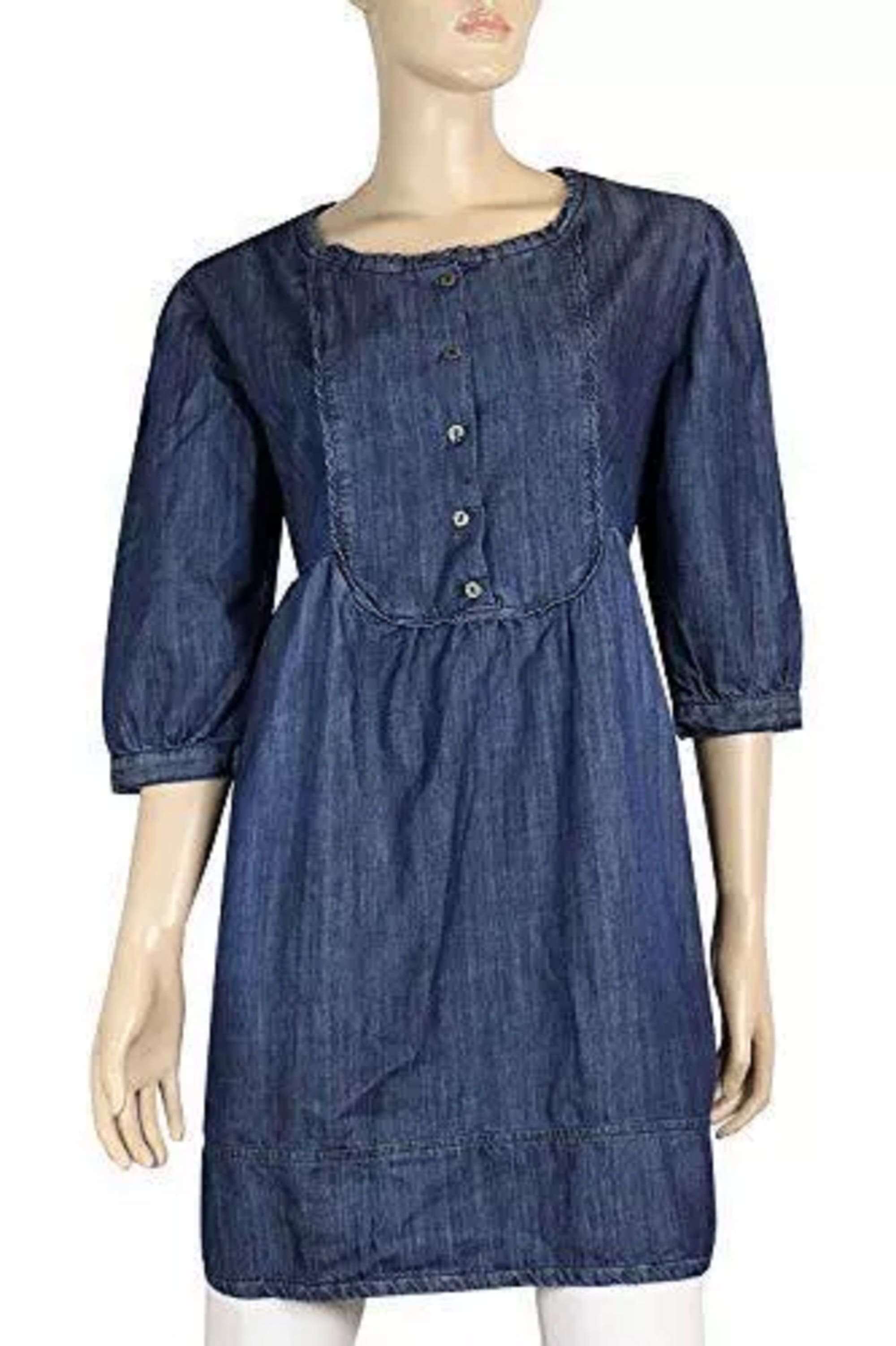 Women's Denim A-Line Midi Dress Below Knee - 10-26 | Clove Jeans