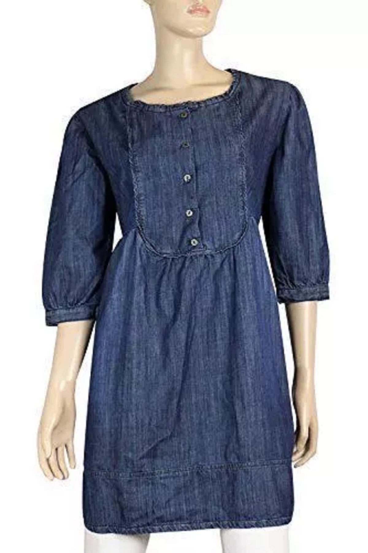 Women's Denim A-Line Midi Dress Below Knee - 10-26 | Clove Jeans