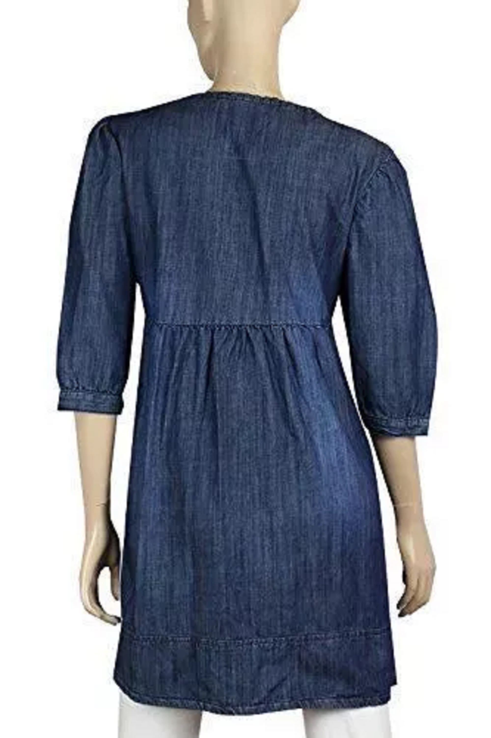 Women's Denim A-Line Midi Dress Below Knee - 10-26 | Clove Jeans