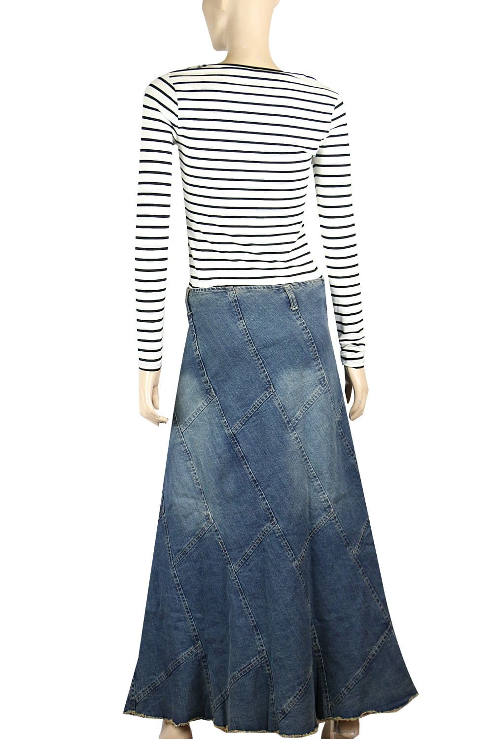 Women’s Long Denim Maxi Skirt Plus Sizes 14-24 | Clove Jeans