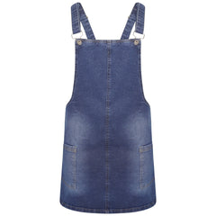 Women’s Plus Size Denim Dungarees Dress 10-20 | Clove Jeans